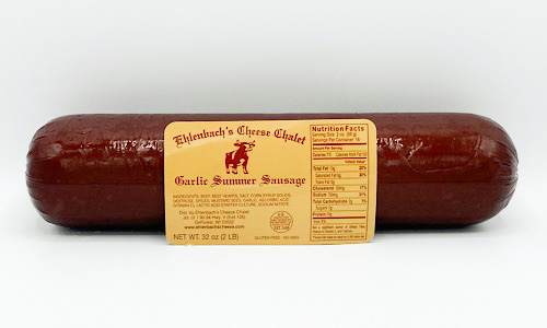 Ehlenbach Beef Sausage, Garlic, 2 lbs.